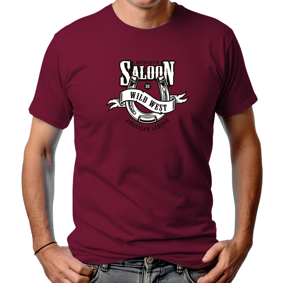CAMISETA MASCULINA SALOON WILD WEST