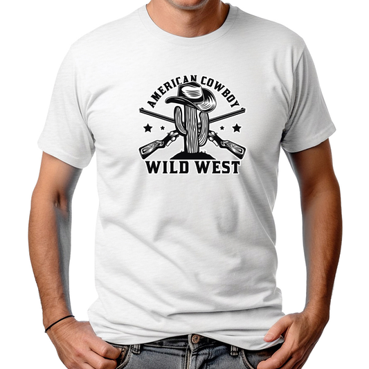 CAMISETA MASCULINA AMERICAN COWBOY WILD WEST