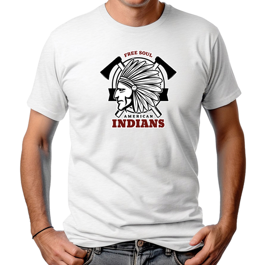 CAMISETA MASCULINA FREE SOUL AMERICAN INDIANS