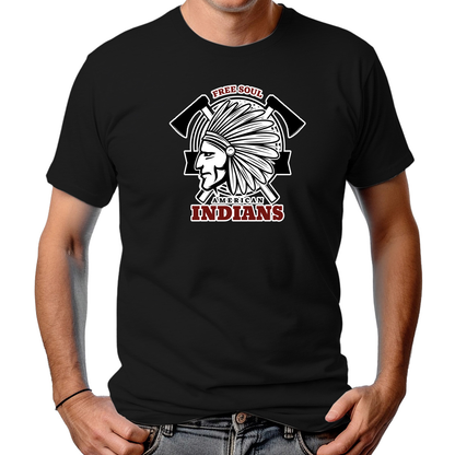 CAMISETA MASCULINA FREE SOUL AMERICAN INDIANS