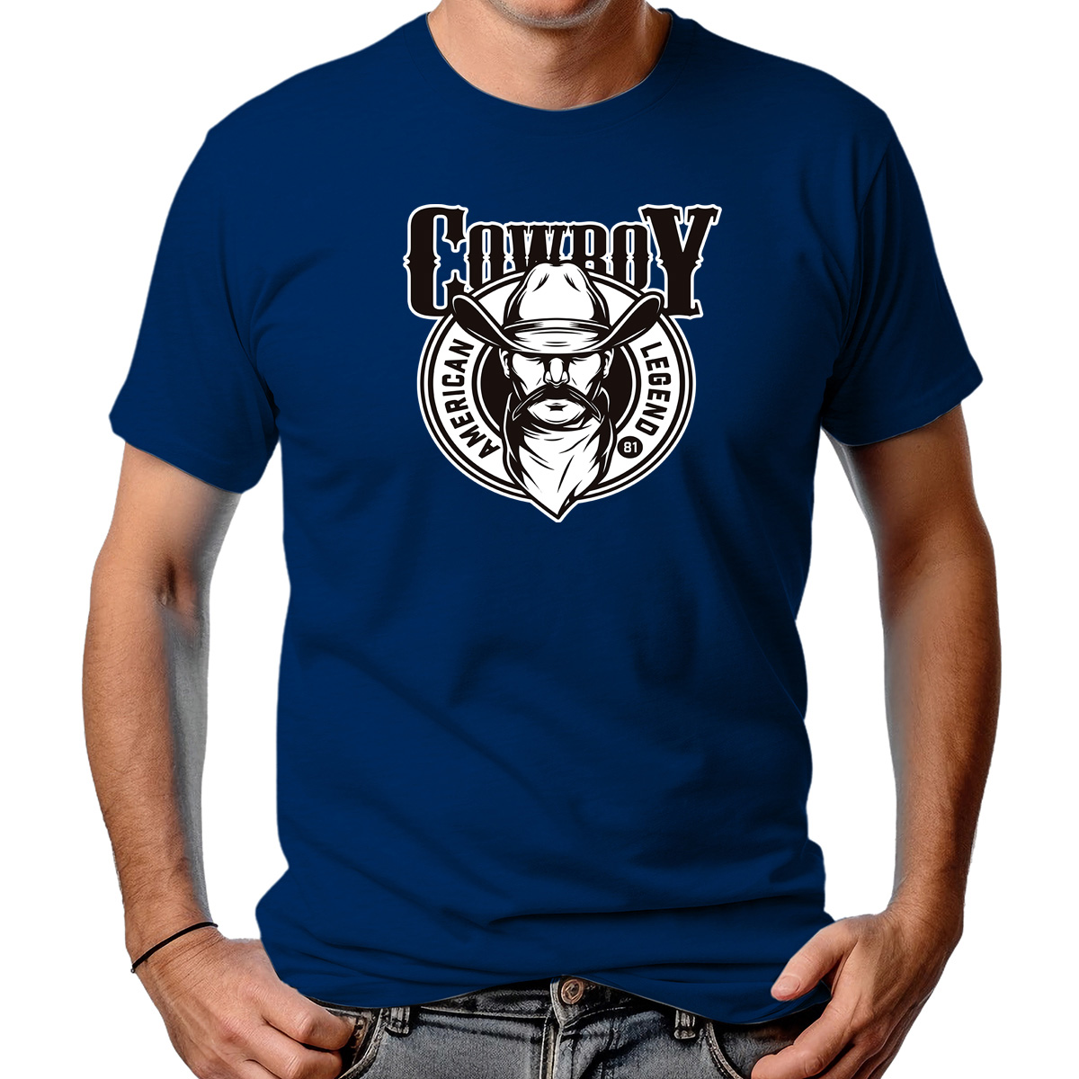 CAMISETA MASCULINA COWBOY BIG MUSTACHE