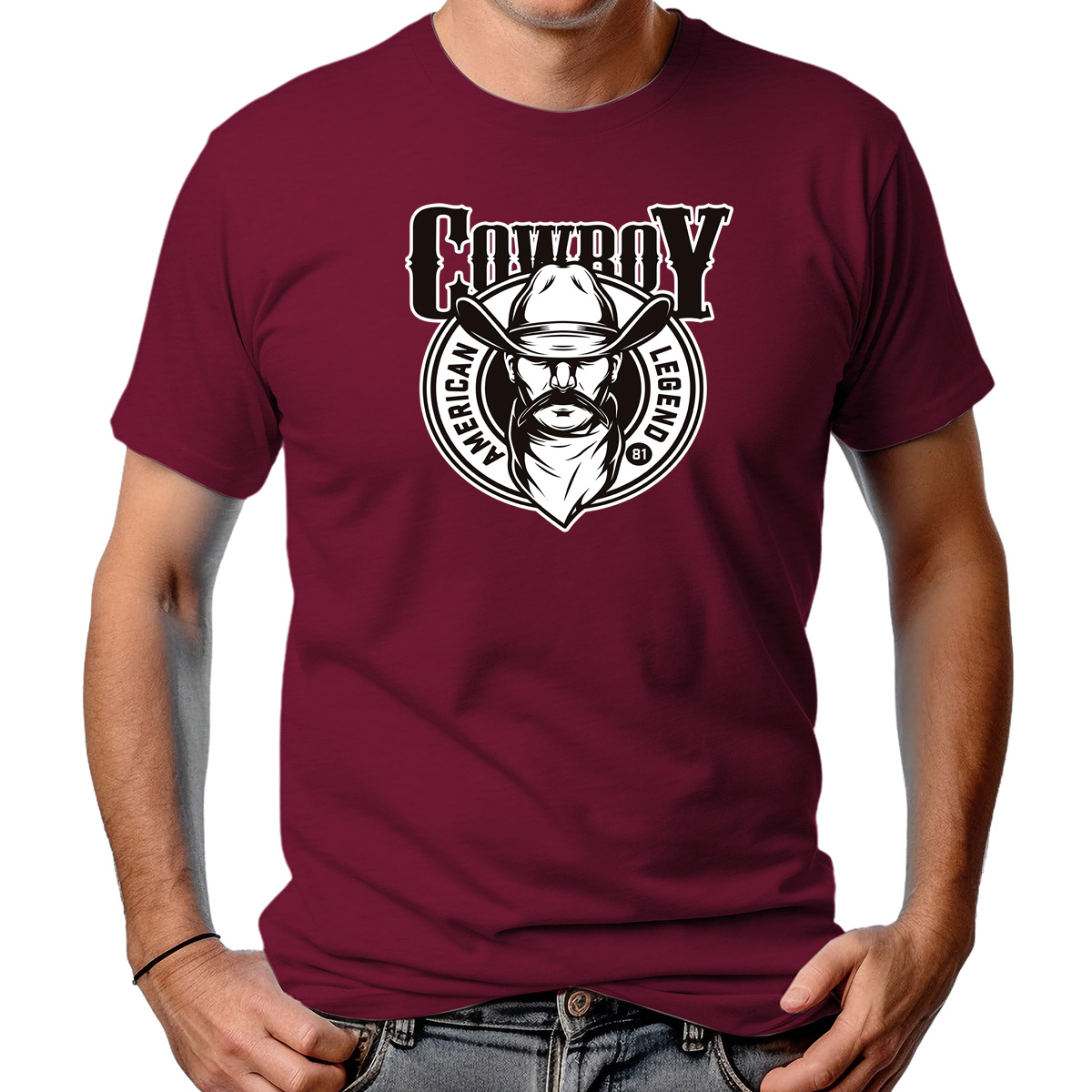 CAMISETA MASCULINA COWBOY BIG MUSTACHE