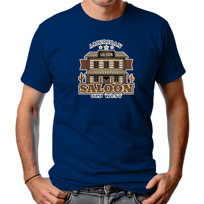 CAMISETA MASCULINA AMERICAN SALOON WILD WEST