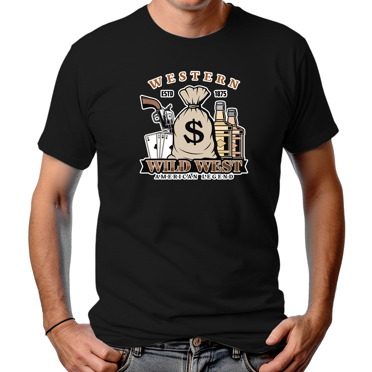 CAMISETA MASCULINA WESTERN 1875