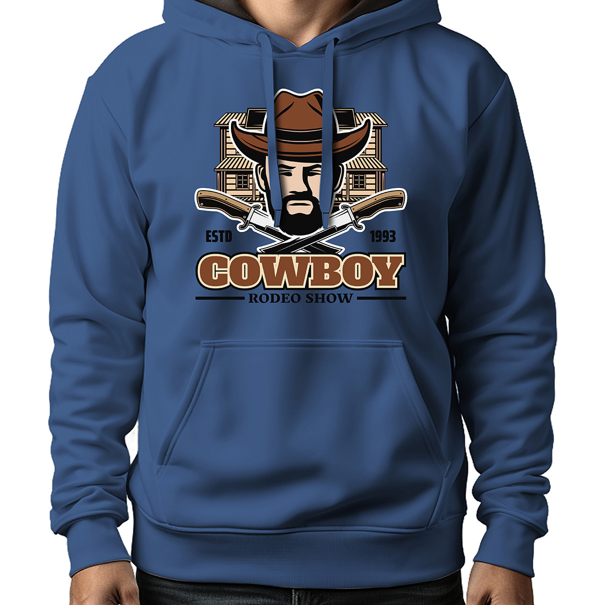 MOLETOM MASCULINO COWBOY ESTD 1933