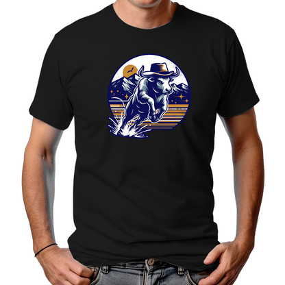 CAMISETA MASCULINA BULL W/ HATS