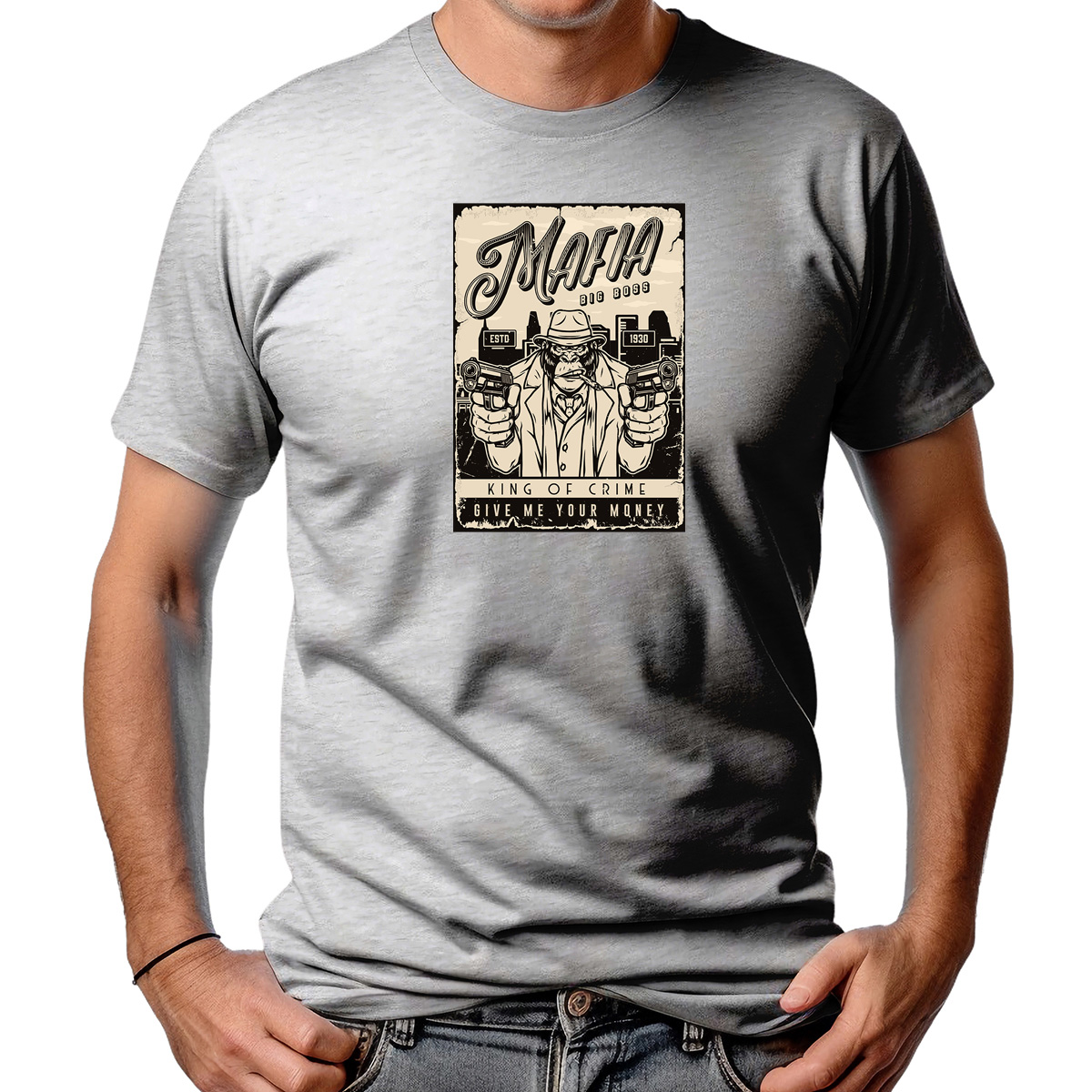 CAMISETA MASCULINA MAFIA BIG BOSS