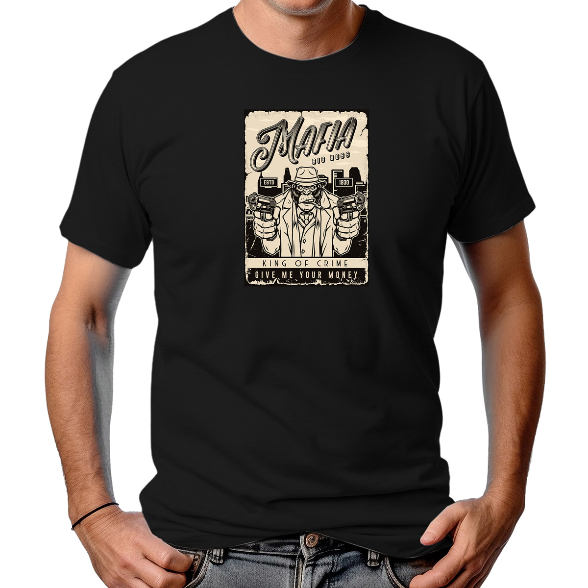 CAMISETA MASCULINA MAFIA BIG BOSS