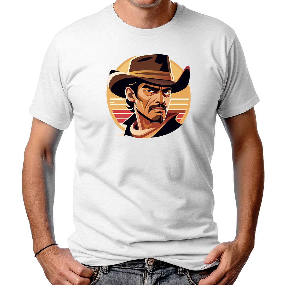 CAMISETA MASCULINA WILD COWBOY LOOK