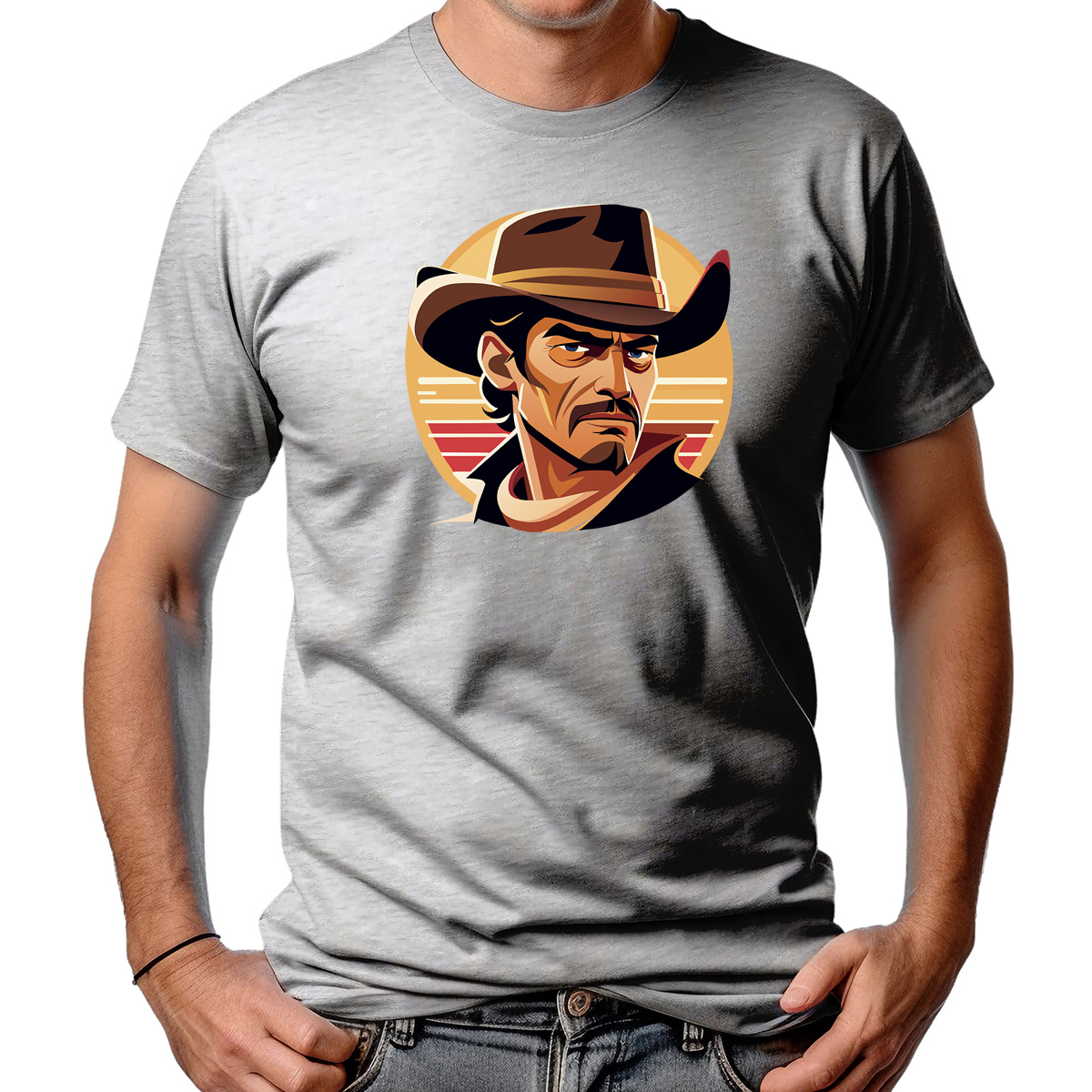 CAMISETA MASCULINA WILD COWBOY LOOK
