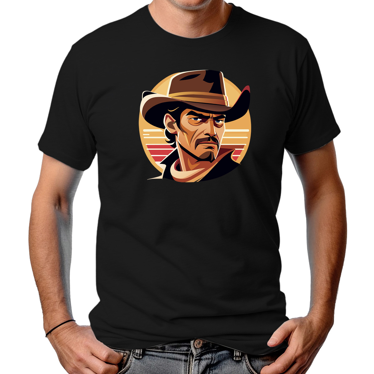 CAMISETA MASCULINA WILD COWBOY LOOK