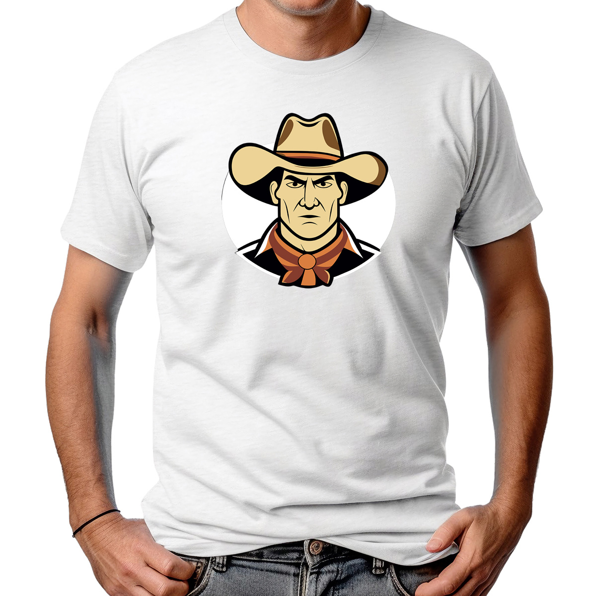 CAMISETA MASCULINA ELEGANT COWBOY