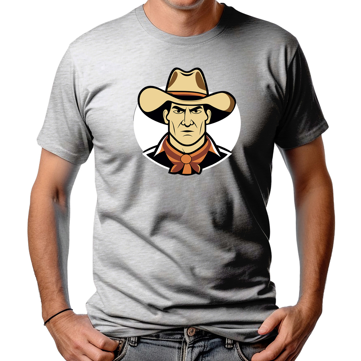 CAMISETA MASCULINA ELEGANT COWBOY