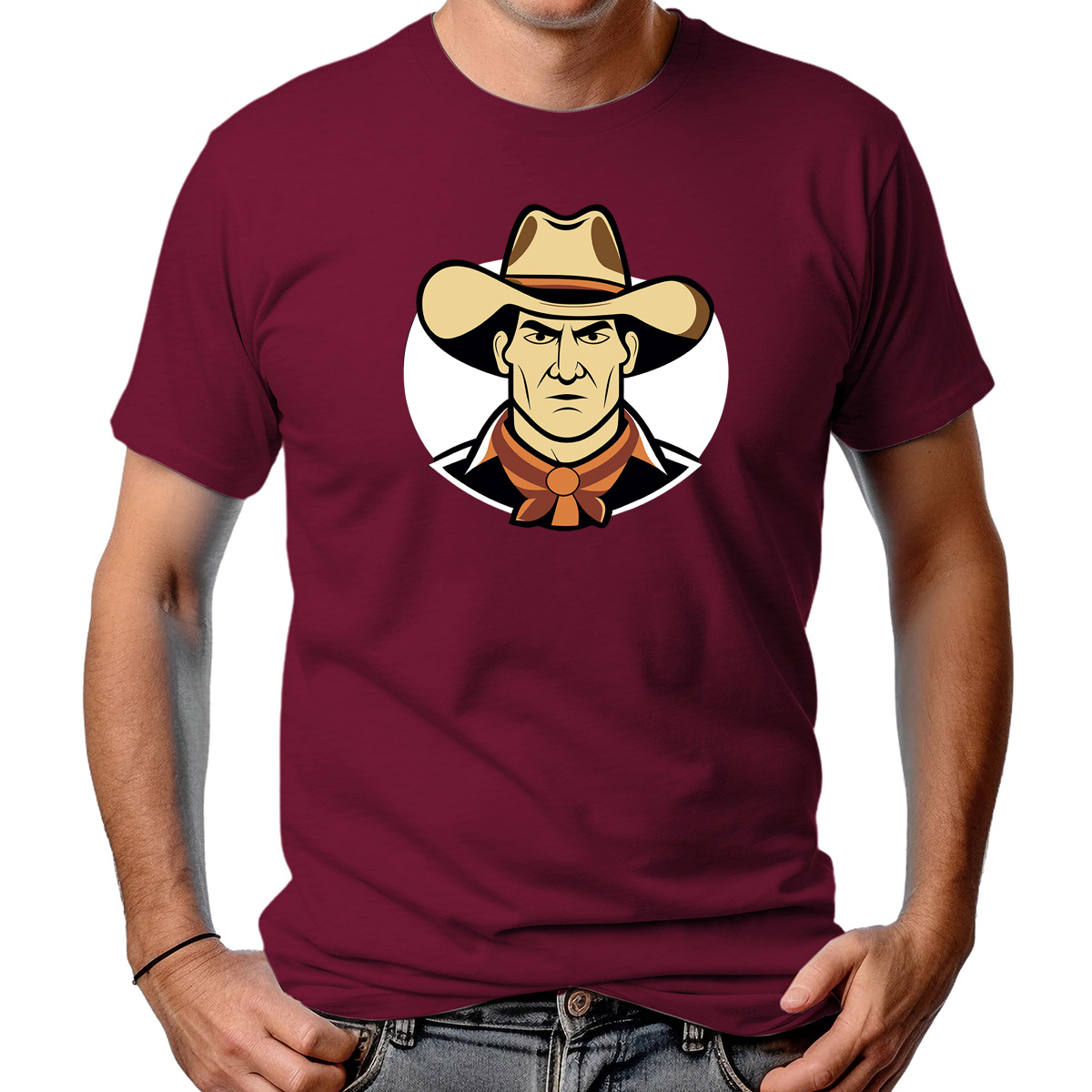 CAMISETA MASCULINA ELEGANT COWBOY