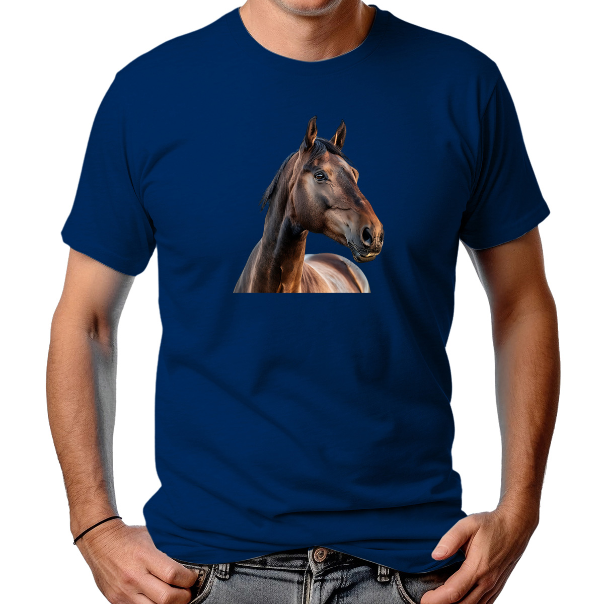 CAMISETA MASCULINA NATURAL HORSE