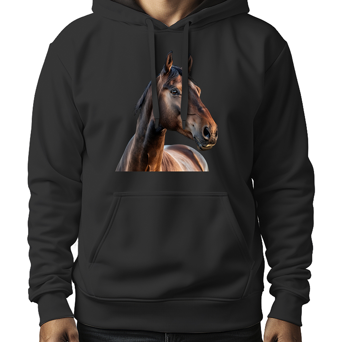 MOLETOM MASCULINO NATURAL HORSE