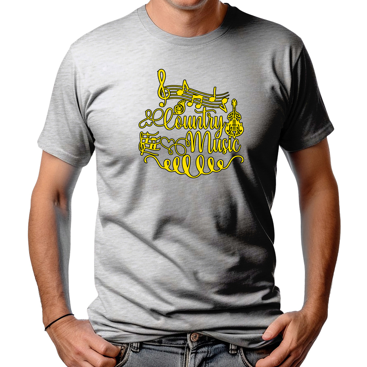 CAMISETA MASCULINA COUNTRY MUSIC