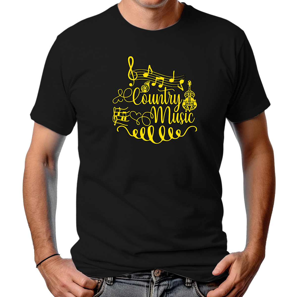 CAMISETA MASCULINA COUNTRY MUSIC
