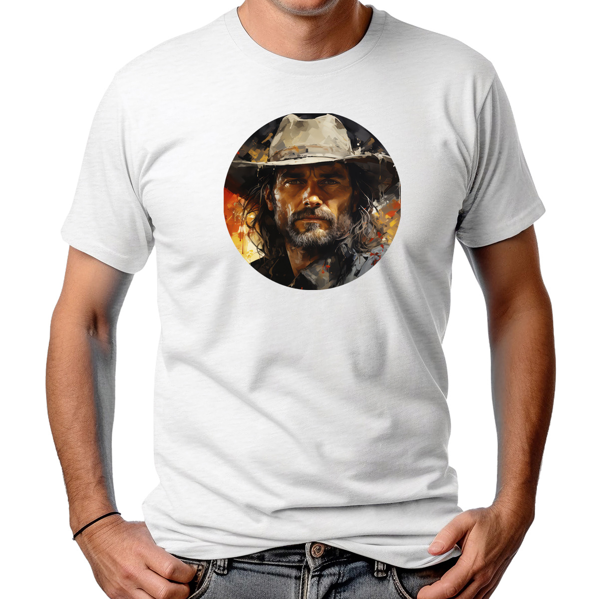 CAMISETA MASCULINA COWBOY ART