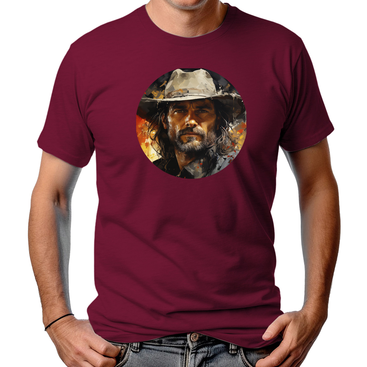 CAMISETA MASCULINA COWBOY ART