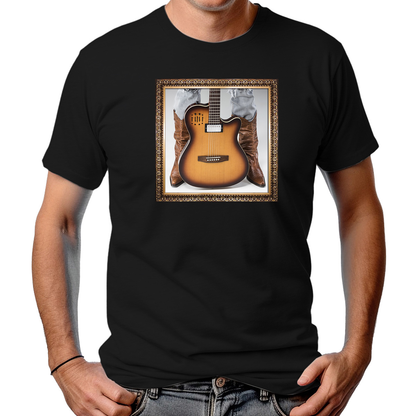 CAMISETA MASCULINA COUNTRY ELETRONIC GUITAR