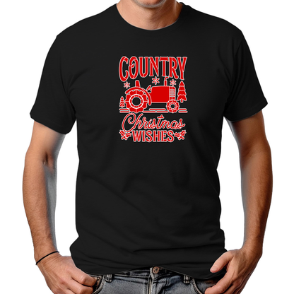 CAMISETA MASCULINA COUNTRY CHRISTMAS WISHES