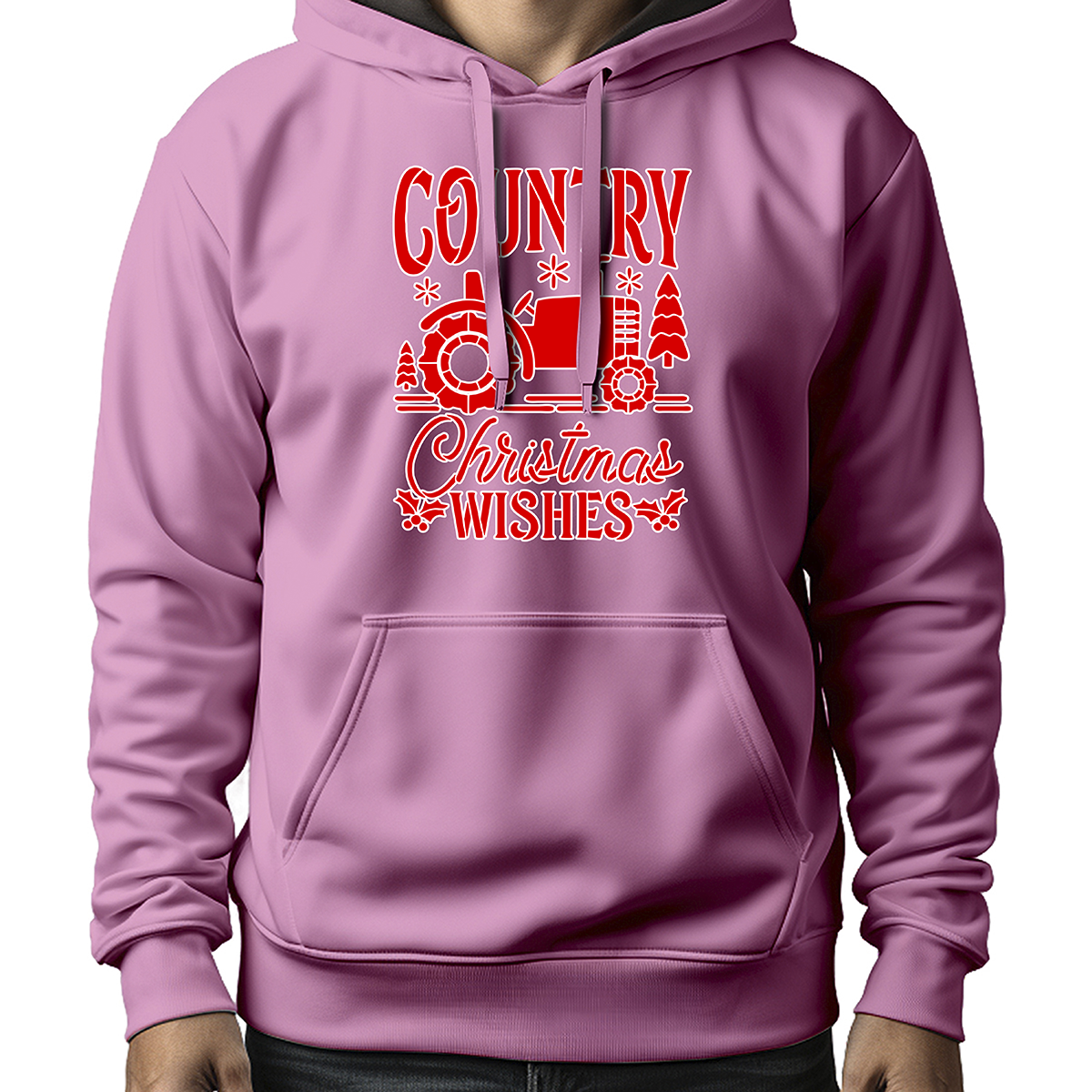 MOLETOM MASCULINO COUNTRY CHRISTMAS WISHES