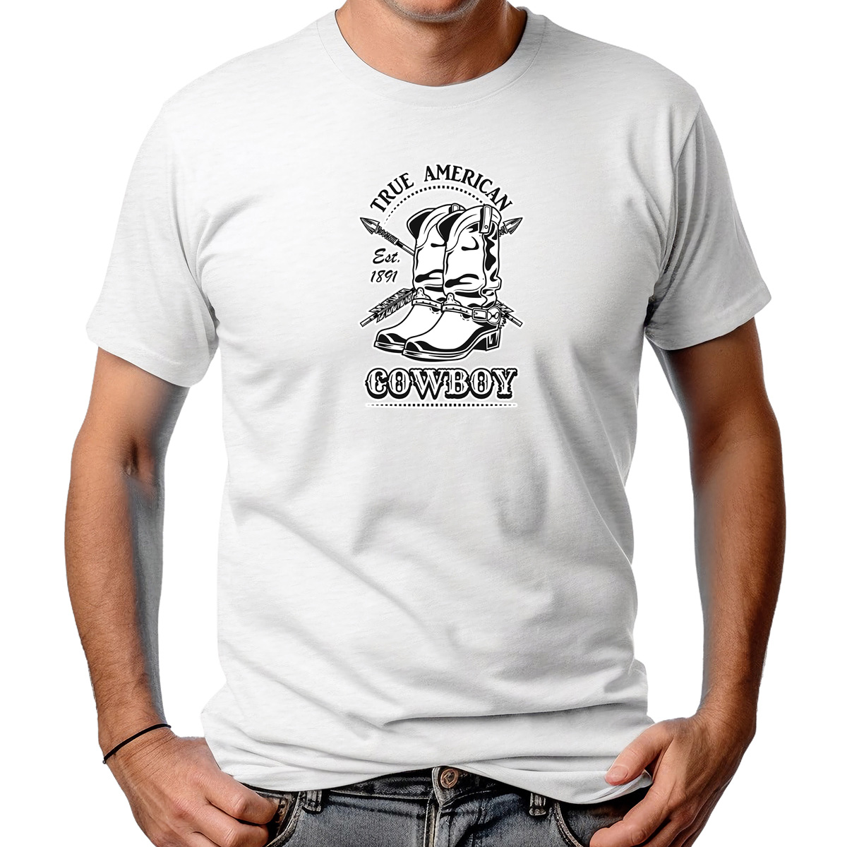 CAMISETA MASCULINA TRUE AMERICAN COWBOY