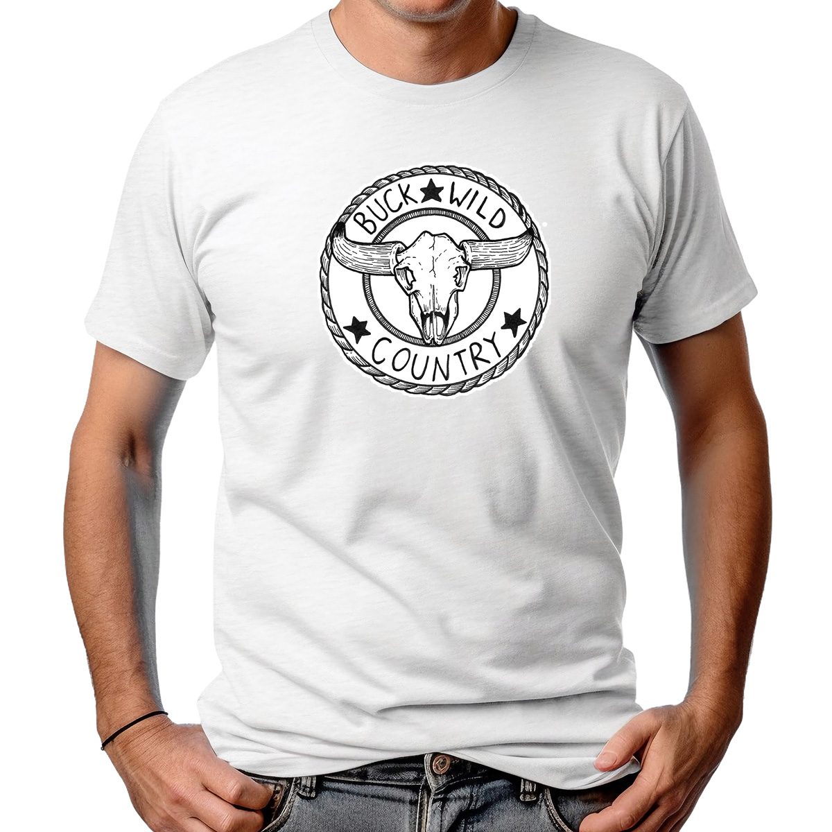 CAMISETA MASCULINA BUCK WILD COUNTRY