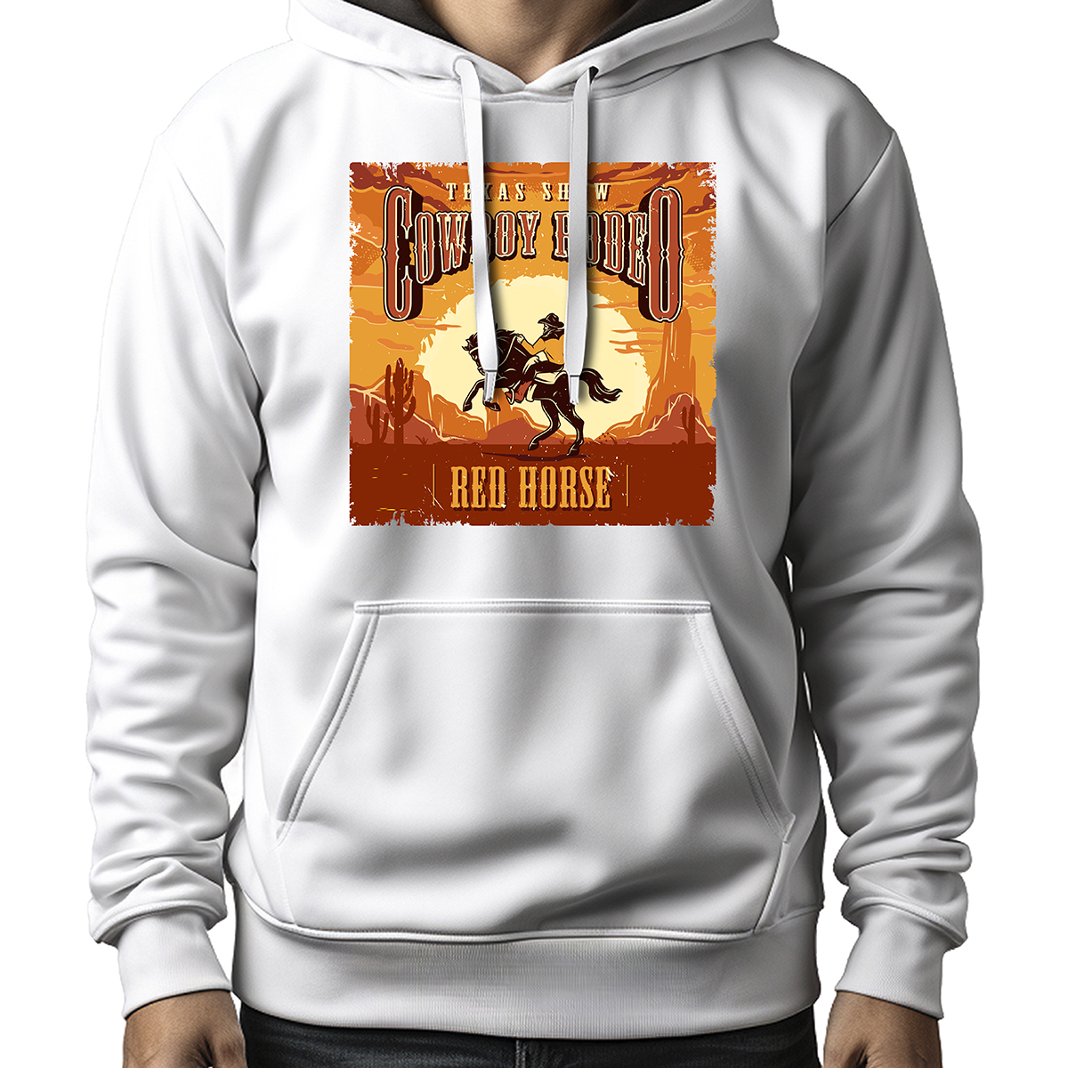 MOLETOM MASCULINO COUNTRY RED HORSE
