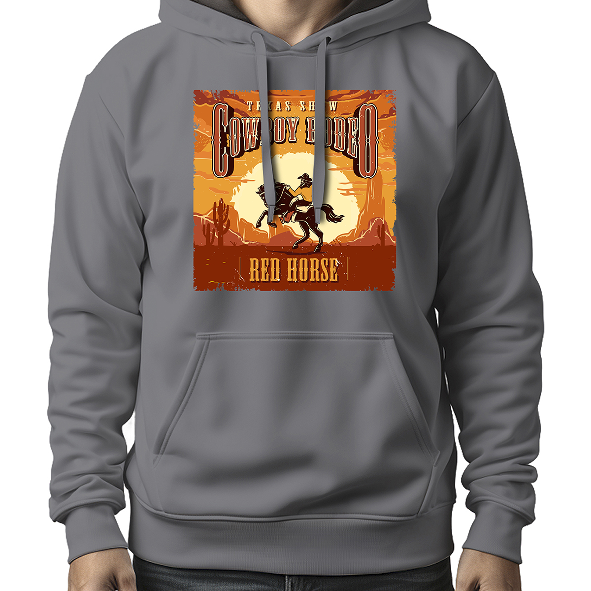 MOLETOM MASCULINO COUNTRY RED HORSE