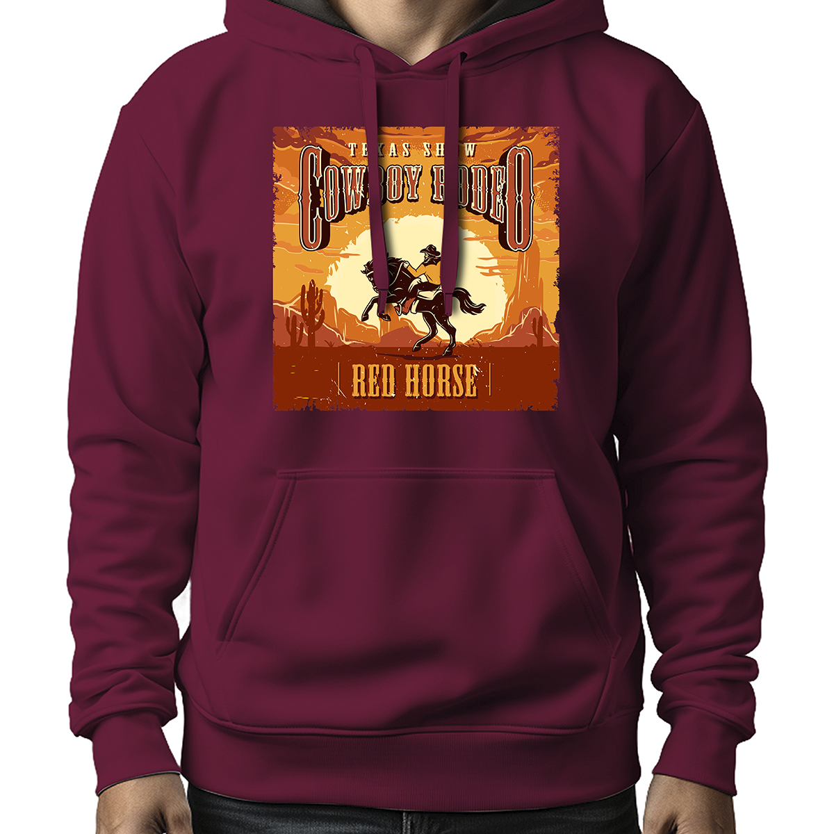 MOLETOM MASCULINO COUNTRY RED HORSE