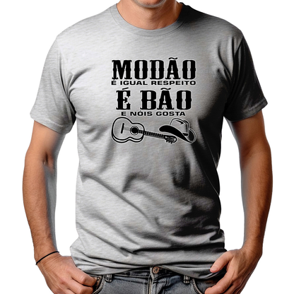 CAMISETA MASCULINA MODÃO É BÃO