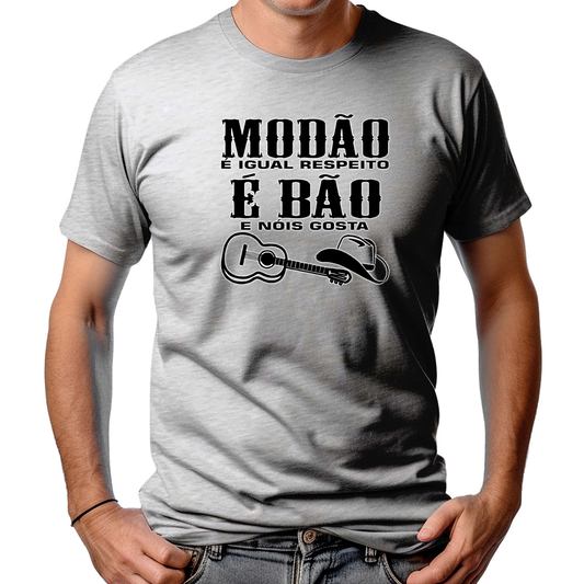 CAMISETA MASCULINA MODÃO É BÃO