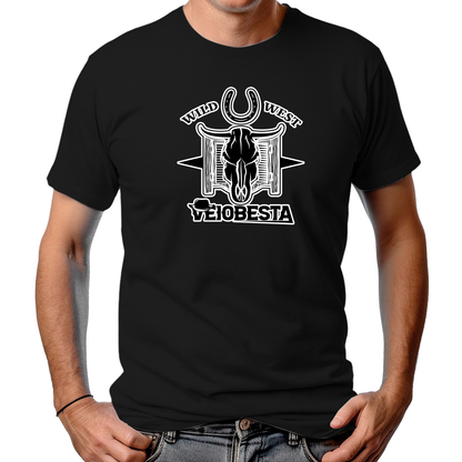 CAMISETA MASCULINA WILD WEST VEIOBESTA