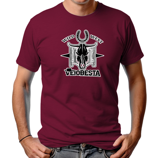 CAMISETA MASCULINA WILD WEST VEIOBESTA