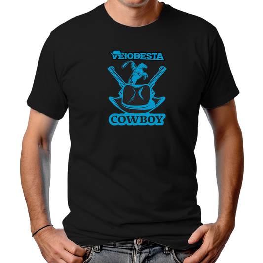CAMISETA MASCULINA VEIOBESTA COWBOY GUN 2