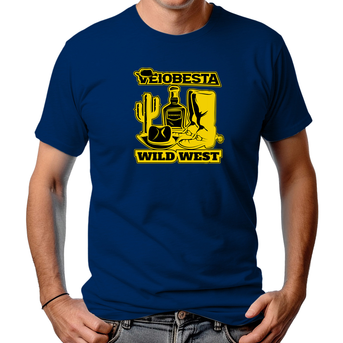 CAMISETA MASCULINA VEIOBESTA WILD WEST 3