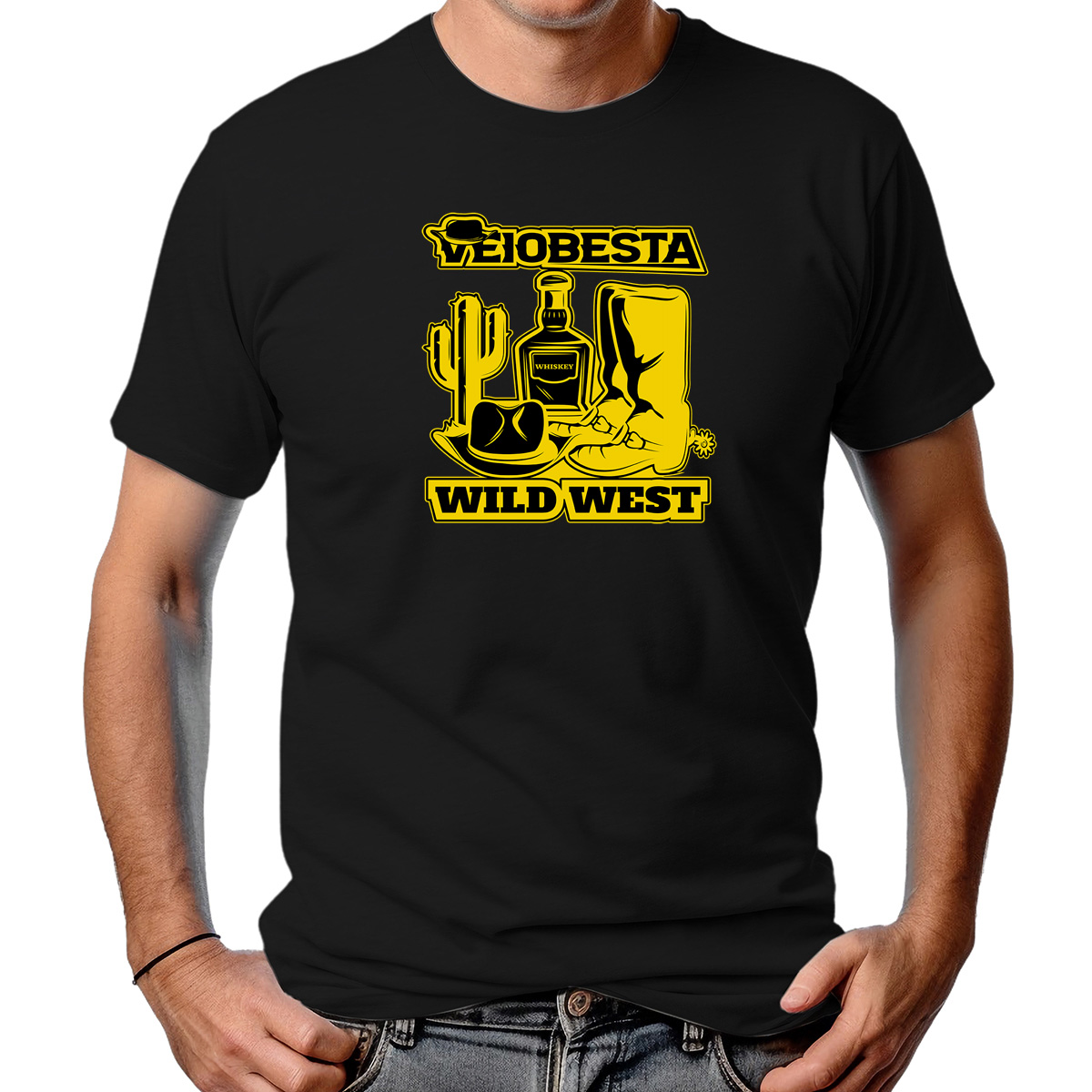 CAMISETA MASCULINA VEIOBESTA WILD WEST 3