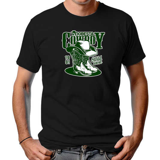 CAMISETA MASCULINA VEIOBESTA 1991 WILD WEST