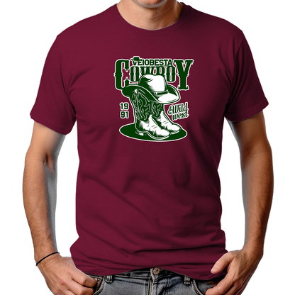 CAMISETA MASCULINA VEIOBESTA 1991 WILD WEST