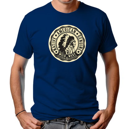 CAMISETA MASCULINA NATIVE AMERICAN GENUINE