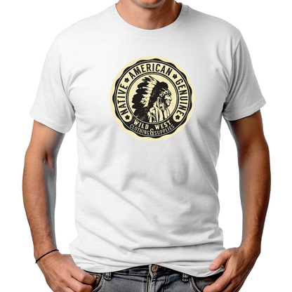 CAMISETA MASCULINA NATIVE AMERICAN GENUINE