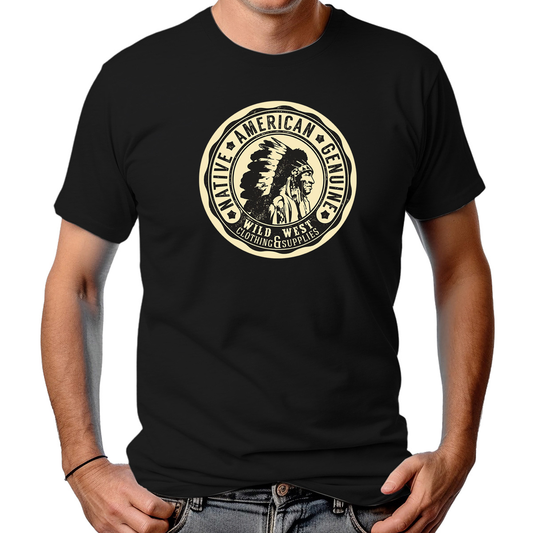 CAMISETA MASCULINA NATIVE AMERICAN GENUINE