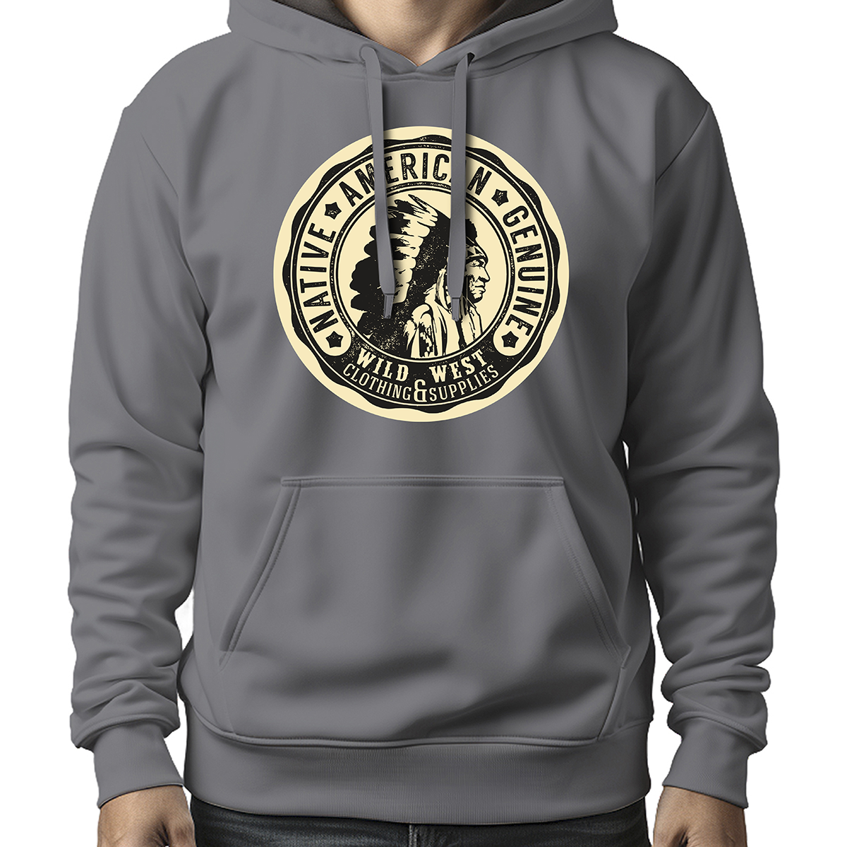 MOLETOM MASCULINO NATIVE AMERICAN GENUINE