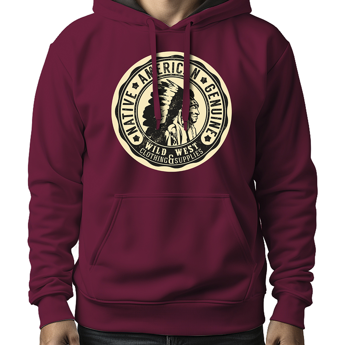 MOLETOM MASCULINO NATIVE AMERICAN GENUINE