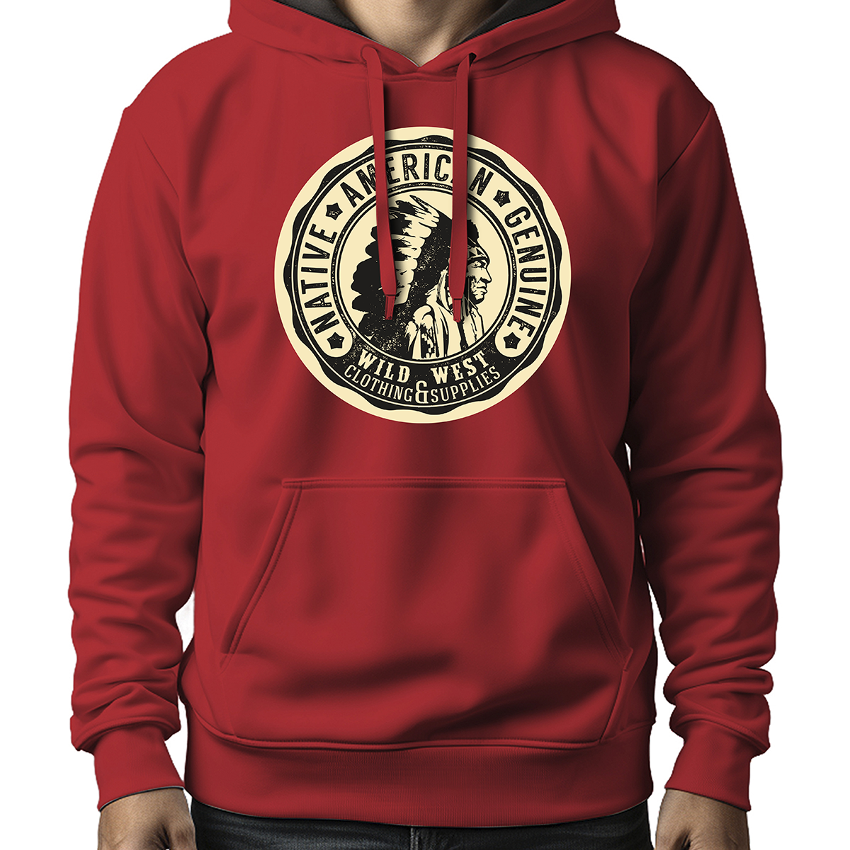 MOLETOM MASCULINO NATIVE AMERICAN GENUINE