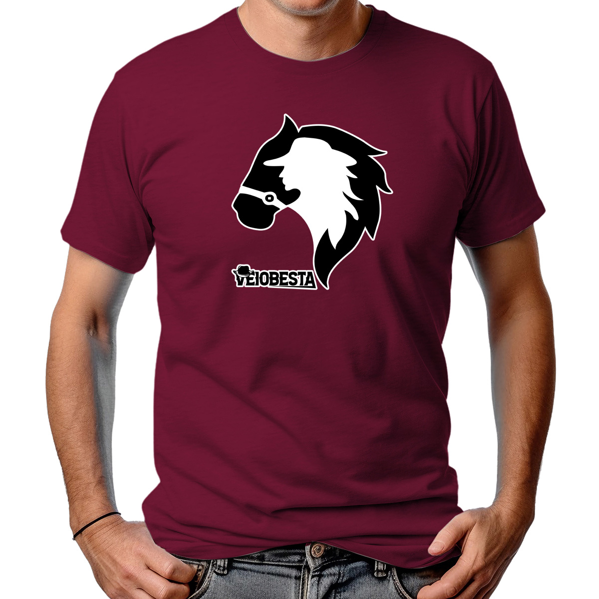 CAMISETA MASCULINA HORSE CREST