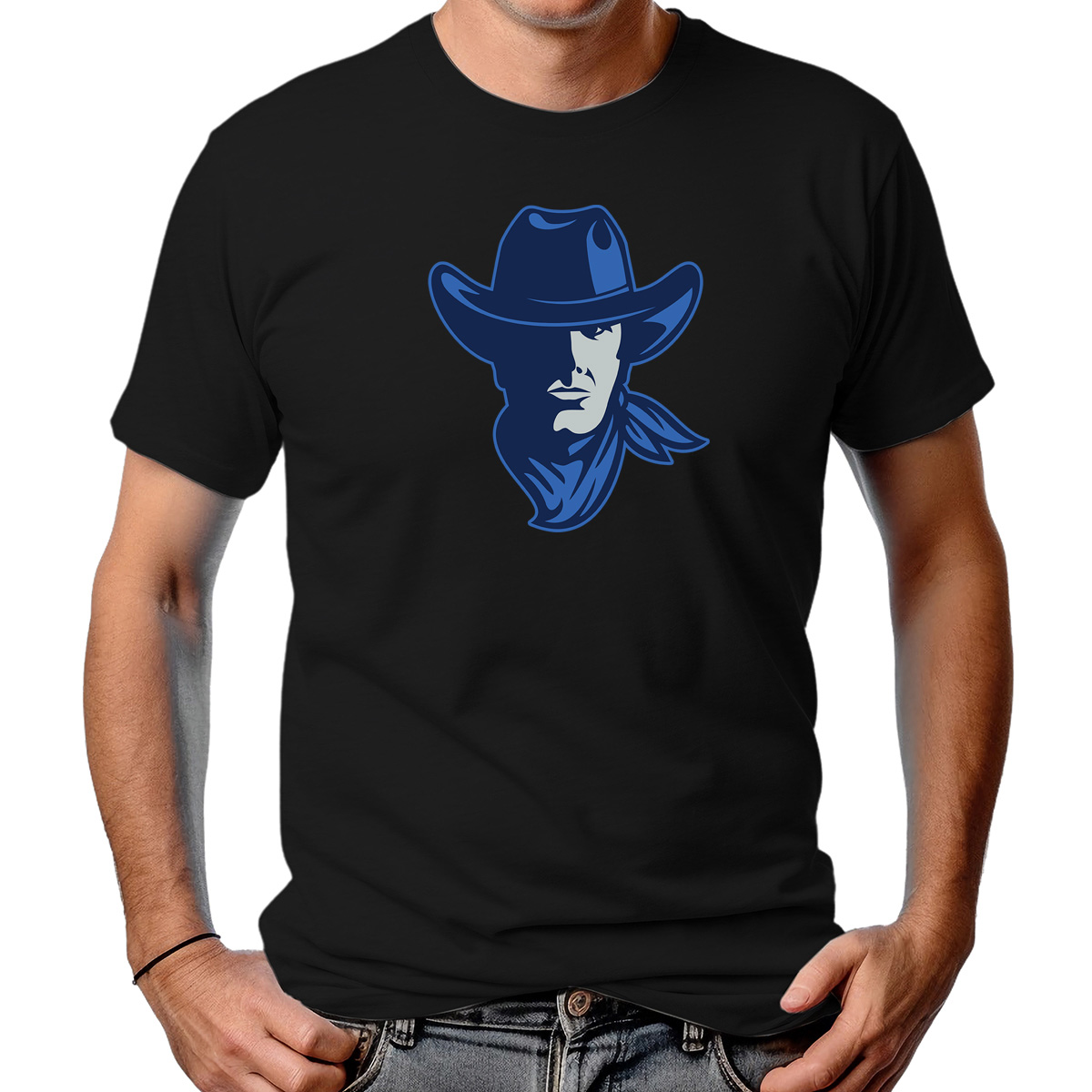 CAMISETA MASCULINA BLUE OLD WEST COWBOY