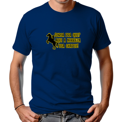 CAMISETA MASCULINA CORDA PRA QUE?